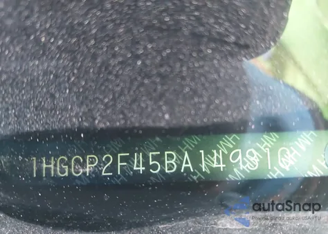 2011 Honda Accord 2.4 Lx-P из США, поврежденный, VIN 1HGCP2F45BA149310